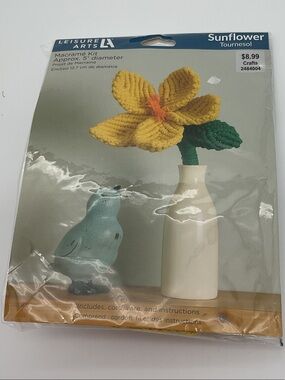 Sunflower Macrame Kit - Yellow